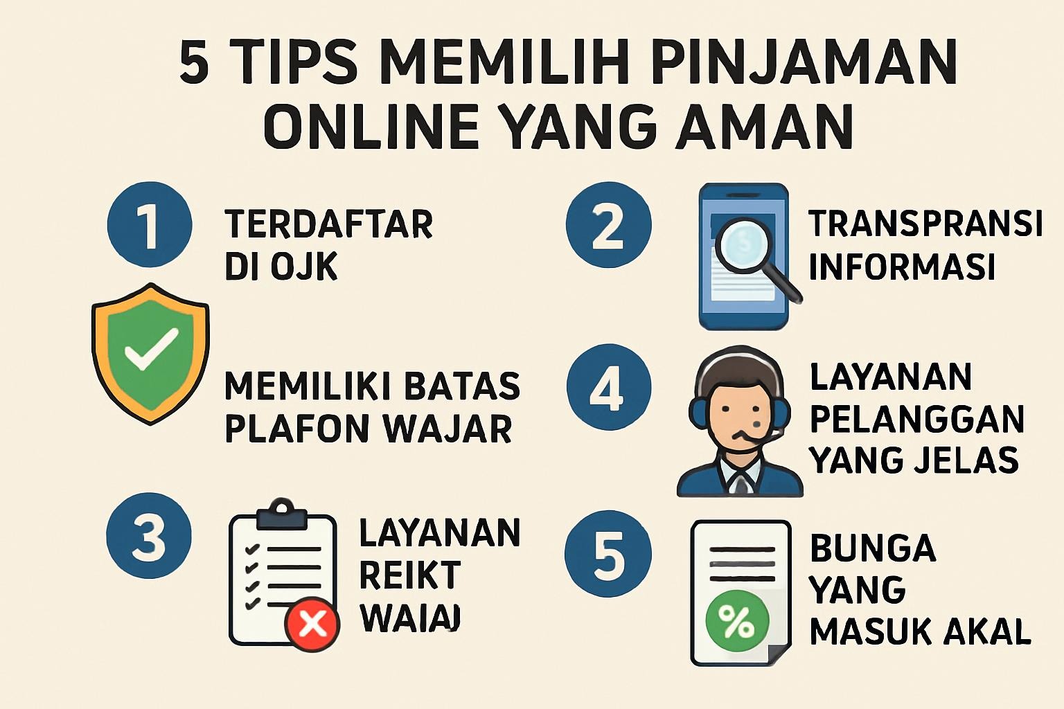 5 Tips Memilih Pinjaman Online yang Aman